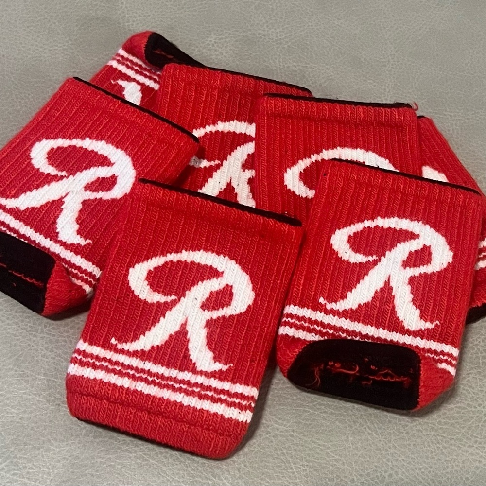 Rainier Beer can koozie